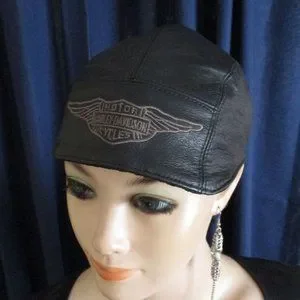 Womens leather Harley Davidson leather riding cap Harley-Davidson | Accessories | Womens Leather Harley  main image 3